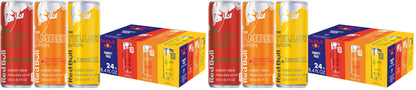 Red Bull Energy Drink Variety, Red-Bull Red, Yellow, and Amber Edition and Energy Drinks, 8.4 Fl Oz, Cans, (Pack of 48)