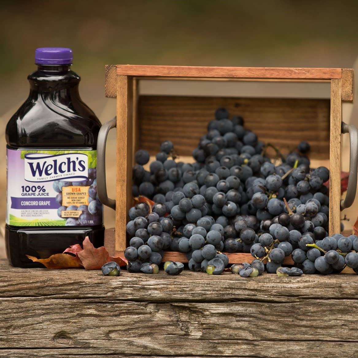 Welch's 100% Concord Grape Juice, No Sugar Added, 64 oz