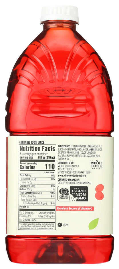 365 by Whole Foods Market, Organic Cranberry Juice Blend, 64 Fl Oz