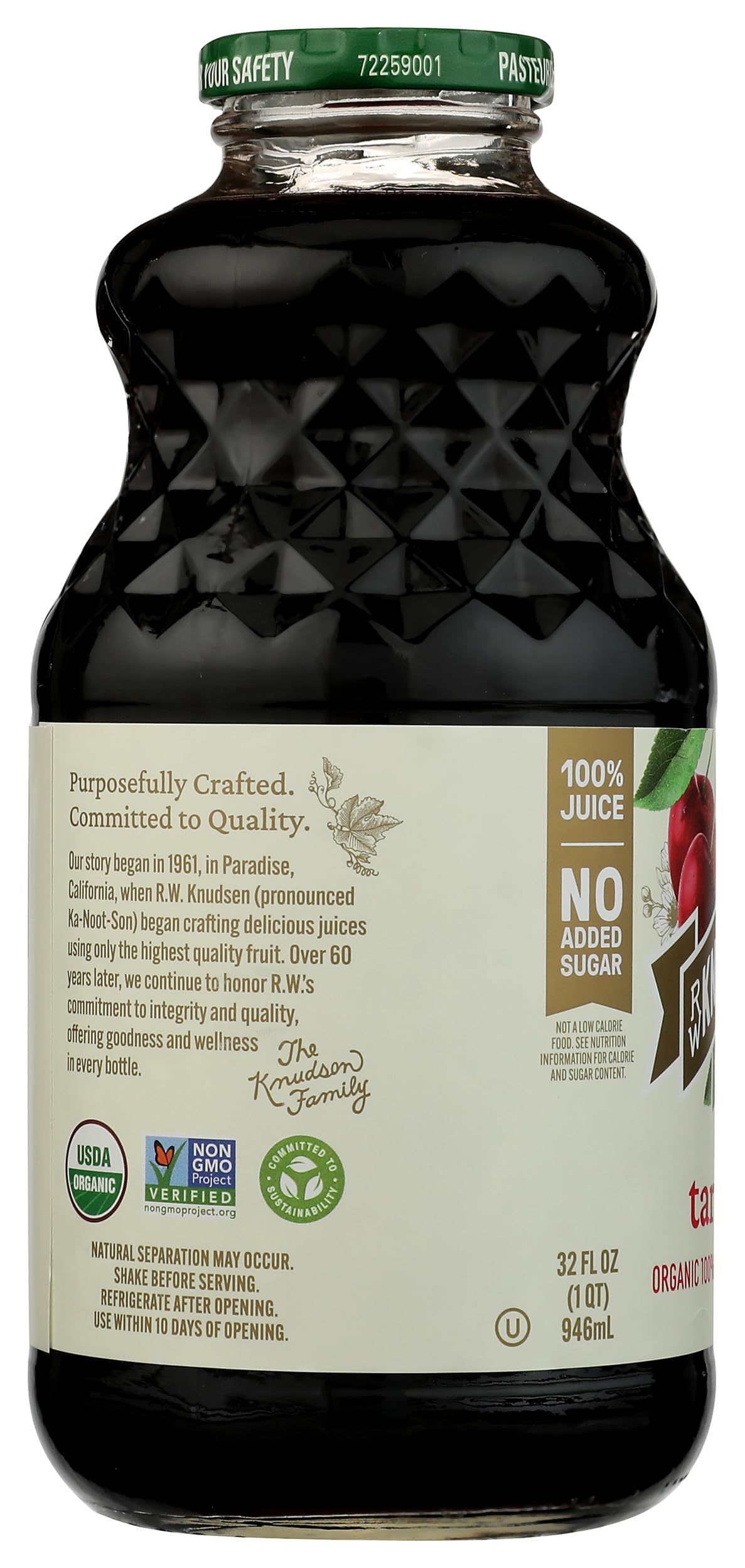 R.W. Knudsen Organic Just Tart Cherry Juice, 32 fl oz (Pack of 1)