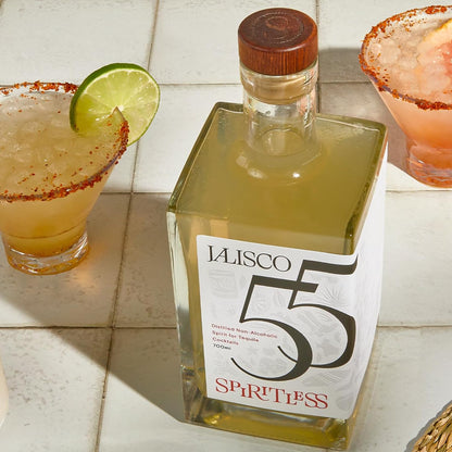 Spiritless Jalisco 55 Distilled Non-Alcoholic Tequila Bundle with Bloody Mary Mix - Bloody Maria - Premium Zero-Proof Liquor Spirits for a Refreshing Experience