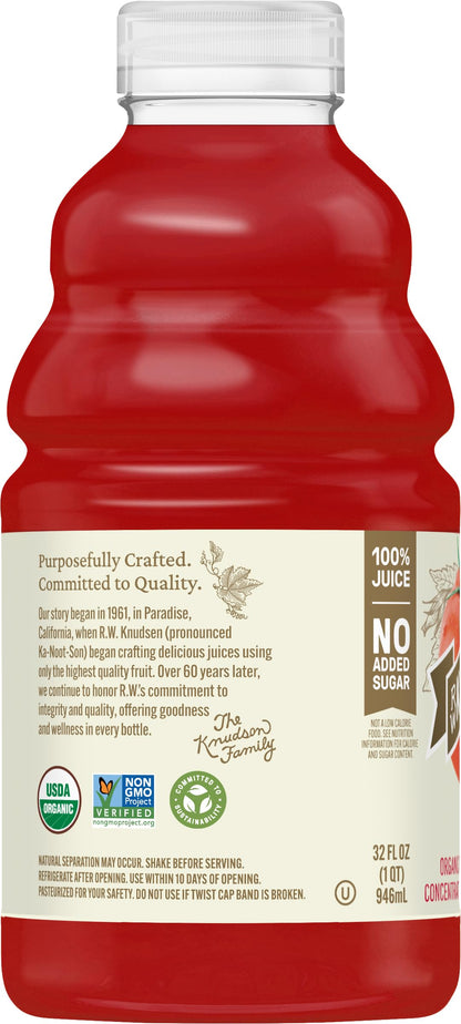 R.W. Knudsen Organic Tomato Juice, 32 fl oz (Pack of 1)
