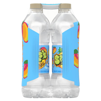 Splash Refresher Pineapple Mango Flavor Water Beverage 16.9 Fl Oz Plastic Bottle Pack of 24