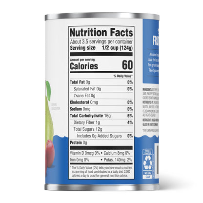 Amazon Grocery, Fruit Cocktail in Fruit Juice, 15 Oz