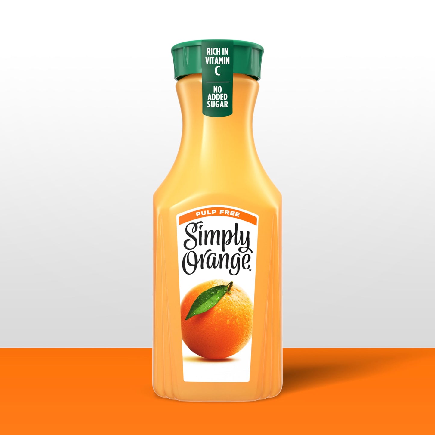 Simply Orange Pulp Free Orange Juice Bottle, 46 fl oz