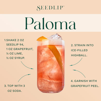 SEEDLIP Spice 94 – Non-Alcoholic Spirit | Calorie Free, Sugar Free | Spirit Alternative | Non-Alcoholic Cocktails | 23.7 fl oz (700ml)