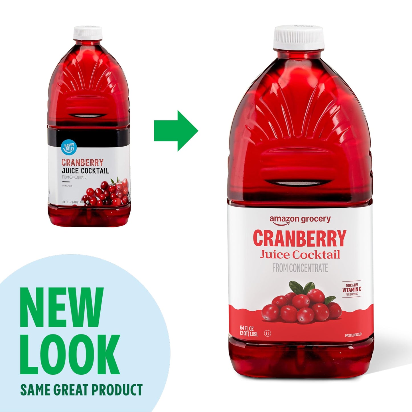 Amazon Grocery, Cranberry Juice Cocktail, 64 Fl Oz