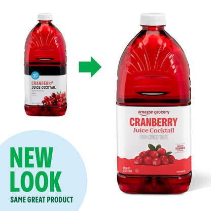 Amazon Grocery, Cranberry Juice Cocktail, 64 Fl Oz