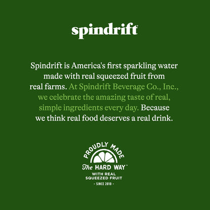 Spindrift "Concord Freeze" Grape Soda Made With Real Squeezed Fruit 12 Pack Case