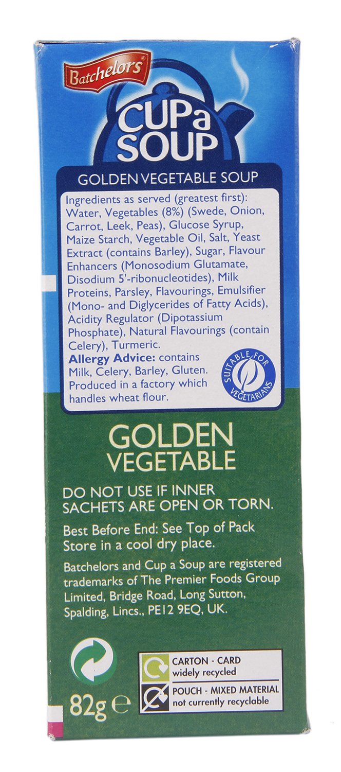 Batchelors Cup A Soup Golden Vegetable 4S 82G