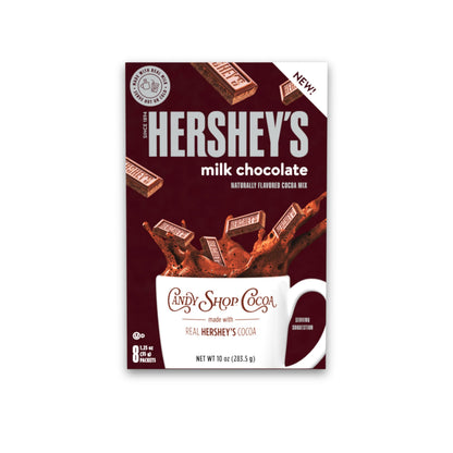 Candy Shop Cocoa Mix Variety Pack, Hot Chocolate, HERSHEY'S Milk Chocolate, REESE’S Peanut Butter Cup, YORK Peppermint Pattie, Make Hot or Iced, Made With Real Milk, 8 Packets Each (Pack of 24)