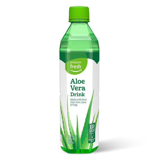 Amazon Fresh, Aloe Vera Drink, 16.9 Oz