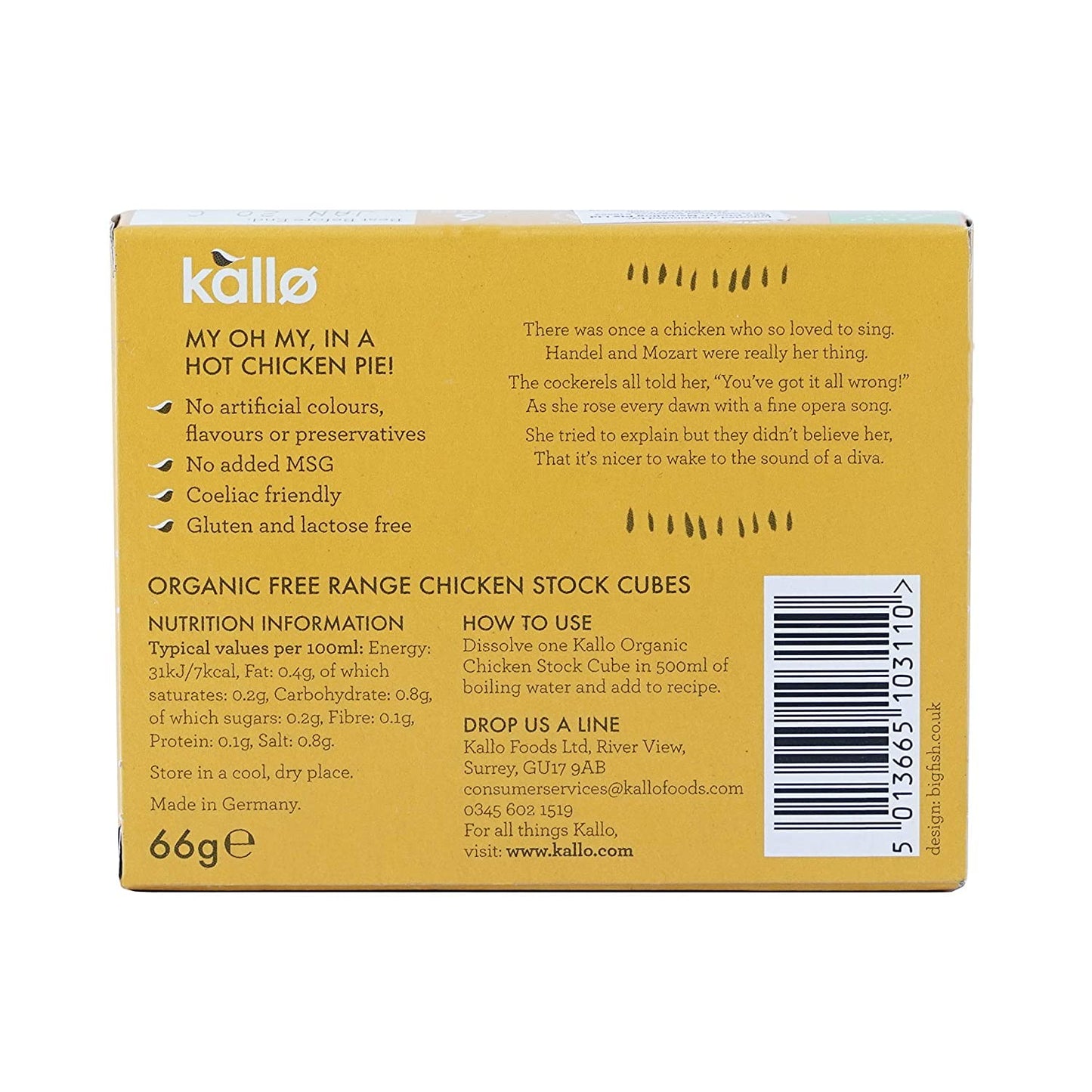 Kallø Chicken Stock Cubes