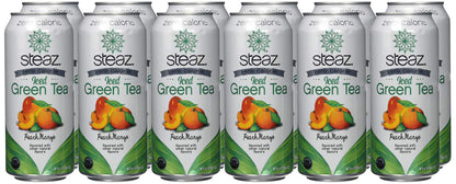 Steaz, Tea Iced Peach Mango Zero Calorie 12 Count, 192 Fl Oz