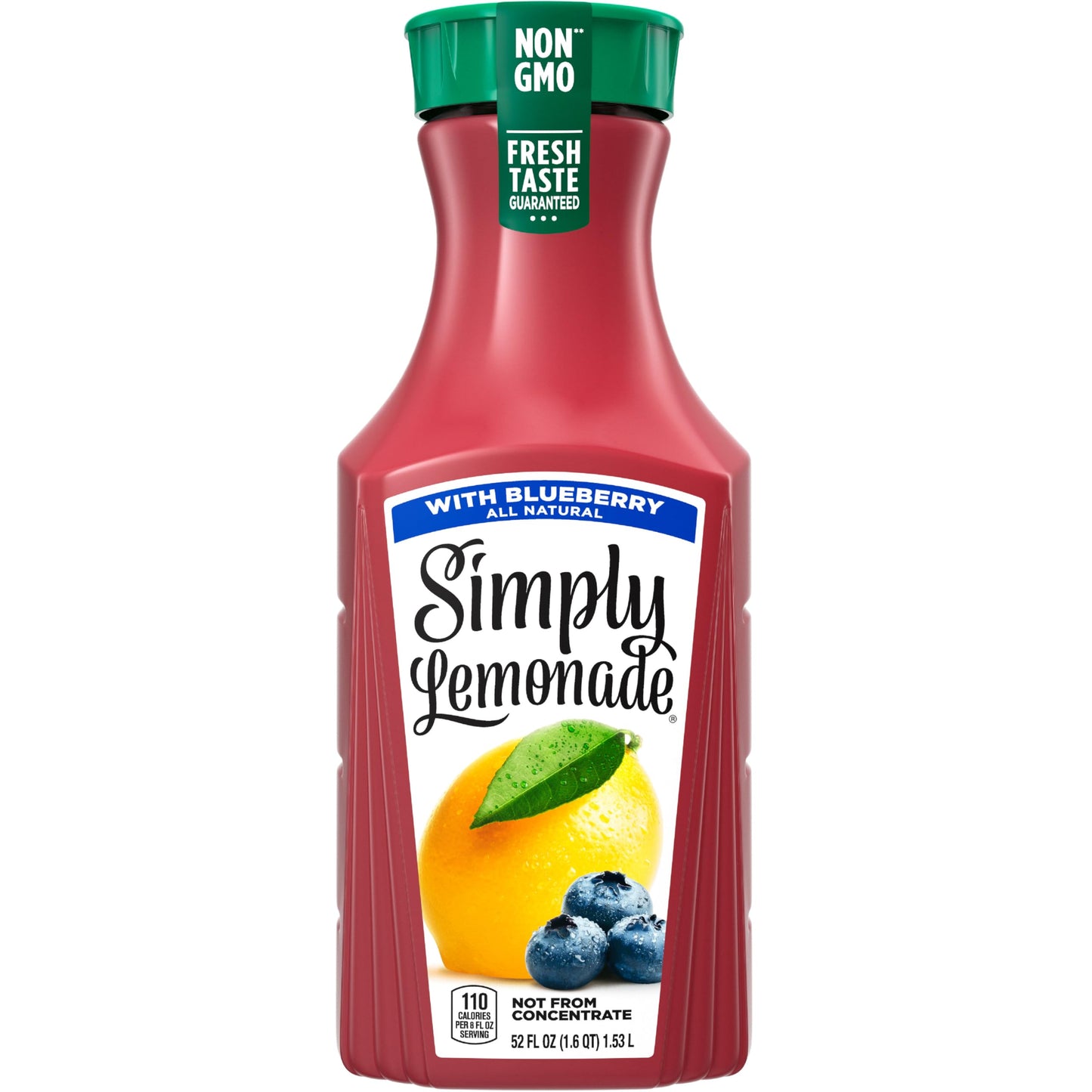 Simply Lemonade with Blueberry All Natural, 52 Fl Oz Bottle