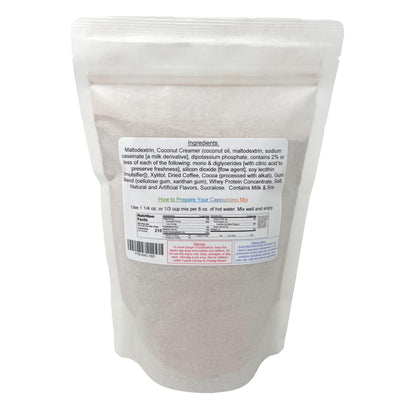 YANKEETRADERS French Vanilla Cappuccino Mix, No Sugar Added, 16 Oz Bag