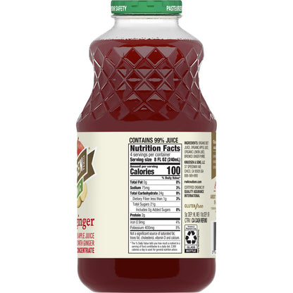 RW KNUDSEN Organic Beet Apple Ginger Juice Beverage, 32 FZ