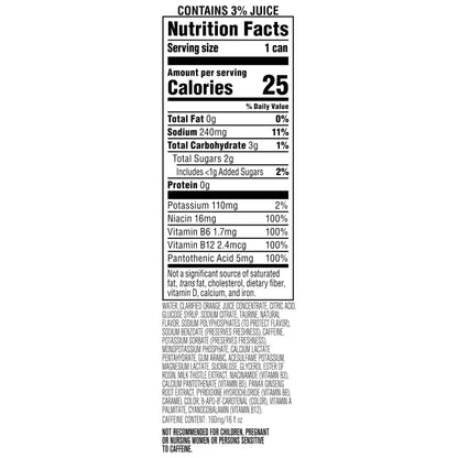 Rockstar Energy Drink with Caffeine Taurine and Electrolytes,Recovery Orange,16 Fl Oz,(Pack of 24)