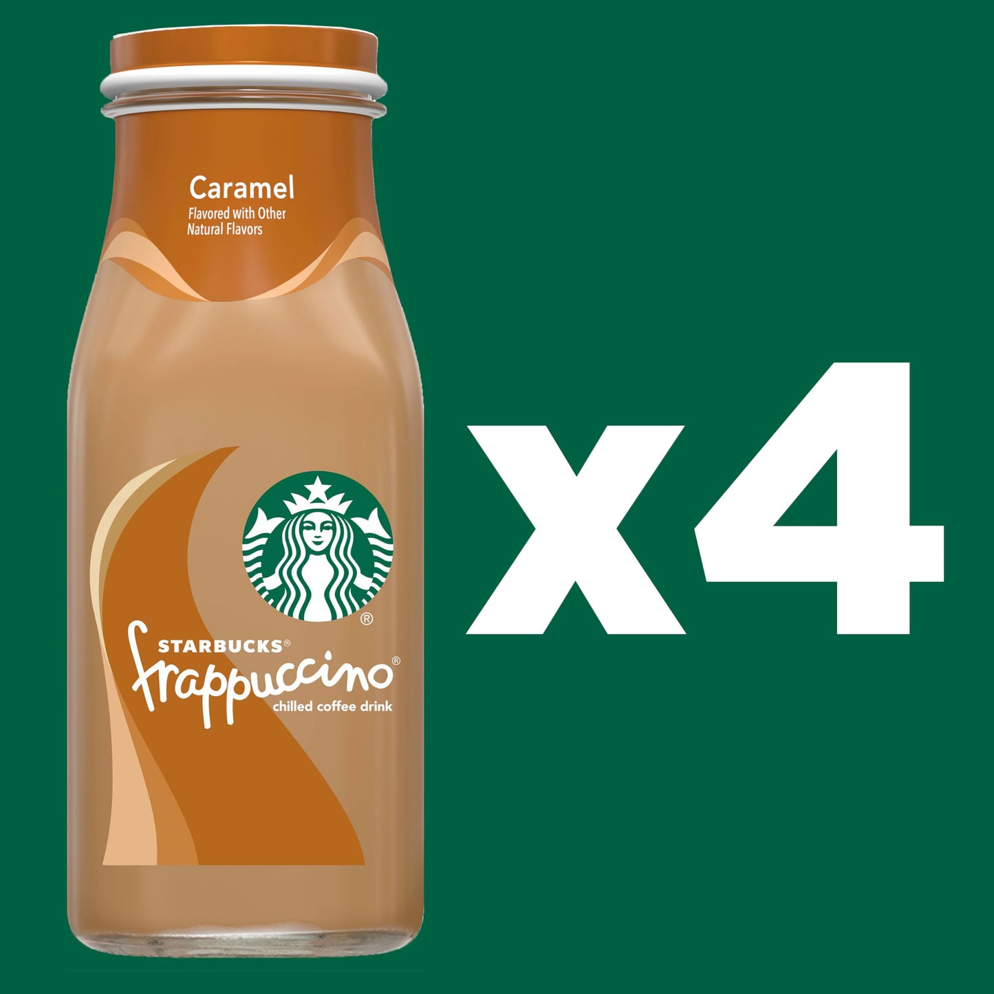Starbucks Frappuccino Coffee Drink, Caramel, 9.5 oz (4 Pack)