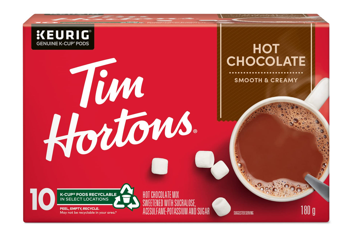 Tim Hortons Original Hot Chocolate, Single Serve Keurig K-Cup Pods, 60 Count