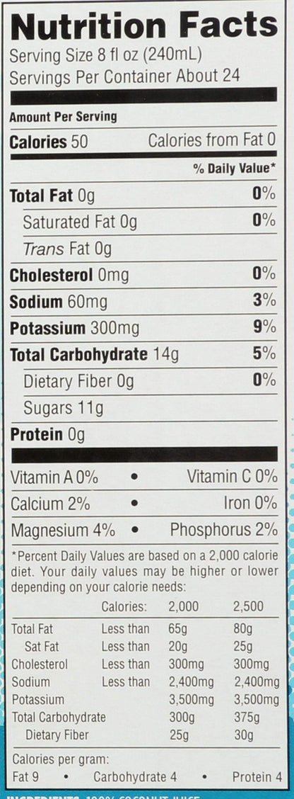 365 by Whole Foods Market, Coconut Water, 17.6 oz, (Pack Of 12)