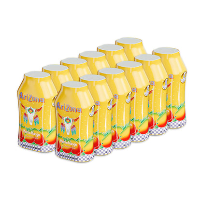 AriZona Mucho Mango Fruit Juice Cocktail - On-the-Go Water Enhancer, 1.62 fl oz Bottle (Pack of 12)