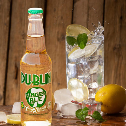 Dublin Bottling Works Craft Soda, Pure Cane Sugar, Made in Texas – Assorted 12-Pack – Premium Small-Batch Soda, Gluten-Free, Retro Artisanal Beverages (12 Pack, Ginger Ale)