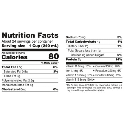 Silk Shelf-Stable Organic Soy Milk, Unsweetened, Dairy-Free, Vegan, Non-GMO Project Verified,32 Fl Oz(Pack of 6)