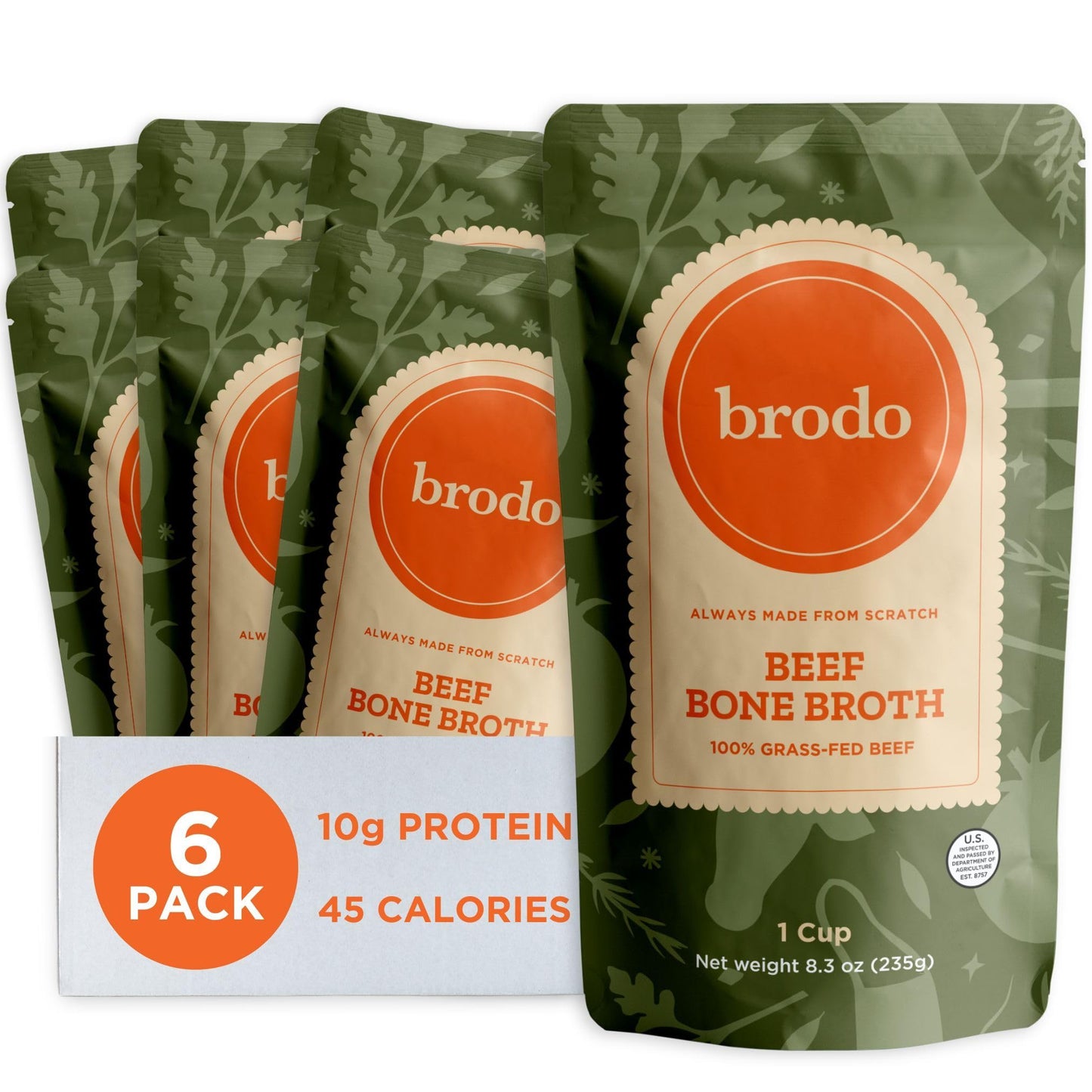 Brodo Broth Bundle with Variety Pack and Grass-Fed Beef Bone Broth, 8.3 oz (12 Cups Total)