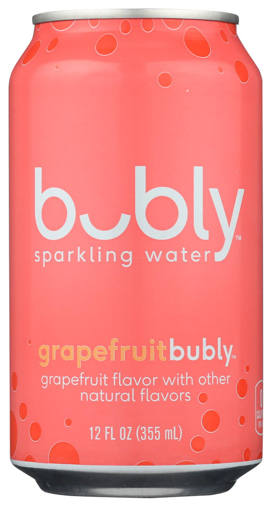 Bubly Sparkling Water, Grapefruit, 12 oz