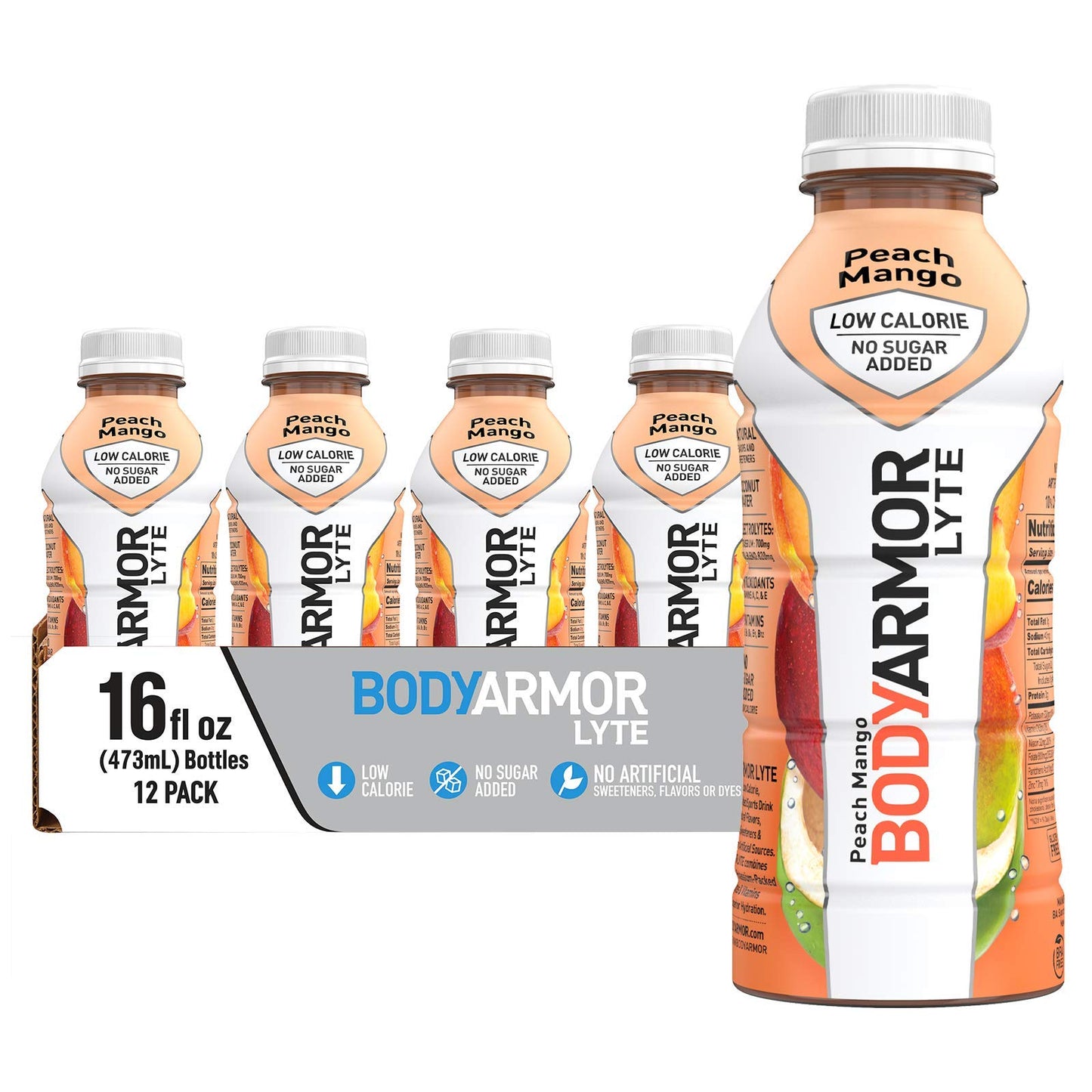 BODYARMOR Sports Drink and BODYARMOR LYTE Sports Drink Bundle (Pack of 12, 16 Fl Oz)