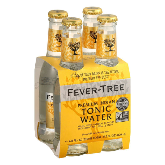 Fever-Tree Premium Indian Tonic Water, 6.8 Fl Oz (pack of 4)