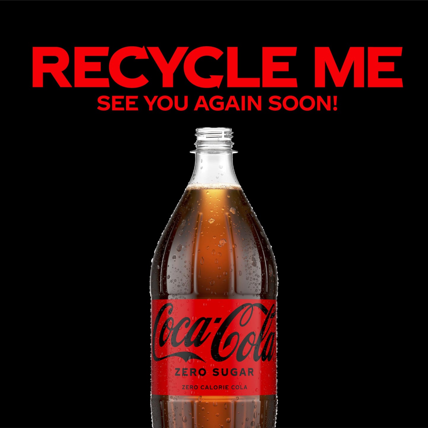 Coke Zero Sugar Diet Soda Soft Drink, 1.25 Liter Bottle