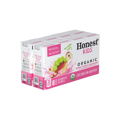 Honest Kids Organic Berry Good Lemonade, 8 boxes, 6 fz ea