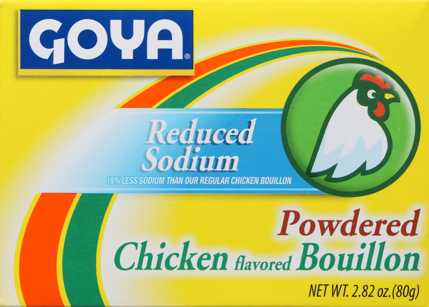 Goya Foods Chicken Bouillon Reduced Sodium, 2.82 Ounce (Pack of 24)