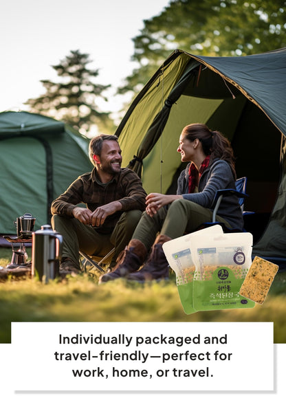 Korean Food Instant Miso Soup with Vegetables – 5 Individual Servings – Korean Soybean Paste Soup (Doenjang) – Quick & Easy Freeze-Dried Soup, Healthy Low-Calorie Pantry Staple