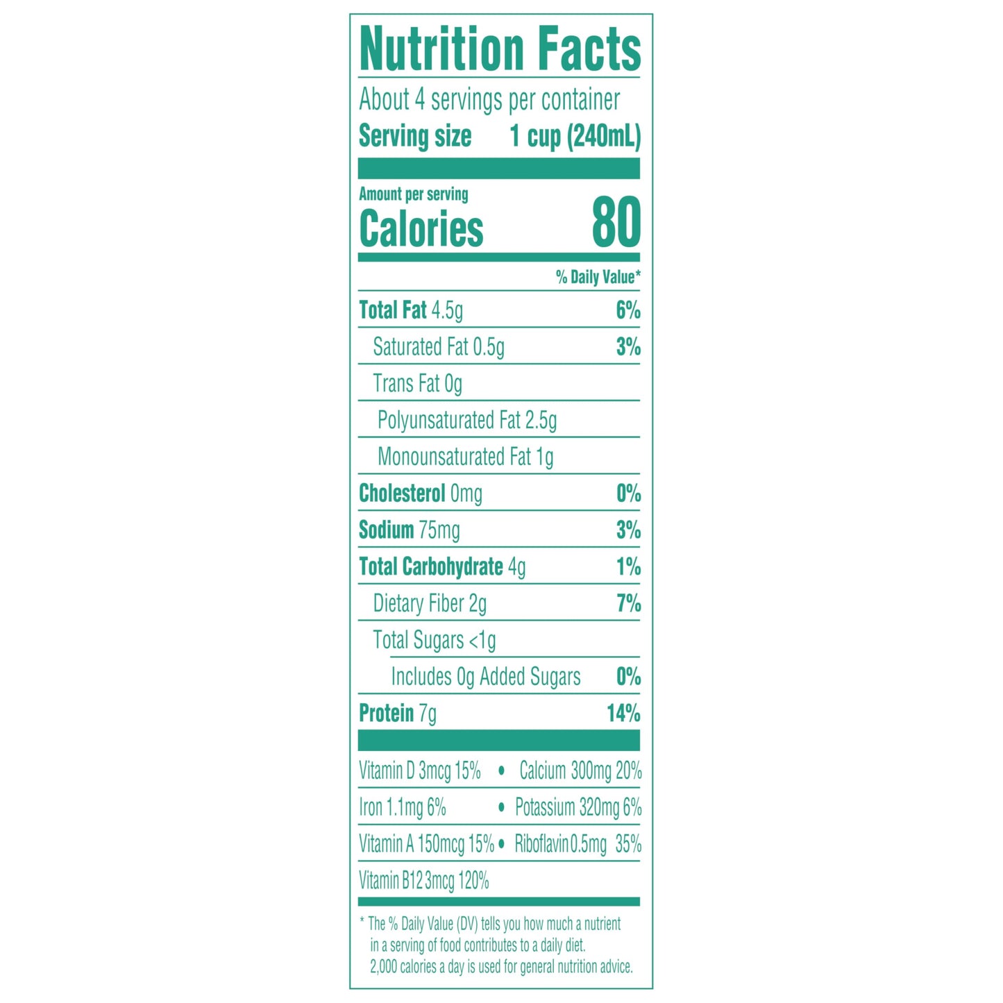 Silk Soymilk, Unsweetened, 1 Quart