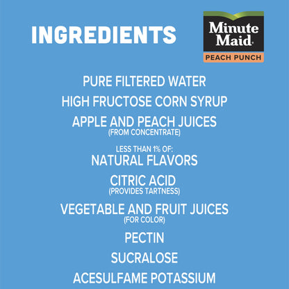 Minute Maid, Pulpy Lemonade Drink Peach Punch, 59 Fl Oz