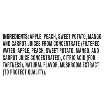 Capri Sun 100% Juice Fruit & Veg Juice Blend from Concentrate, 10 Pouches, for School Lunches and On-the-Go Hydration, Peach Mango Punch, All Natural Ingredients, Zero Added Sugars, 6 oz