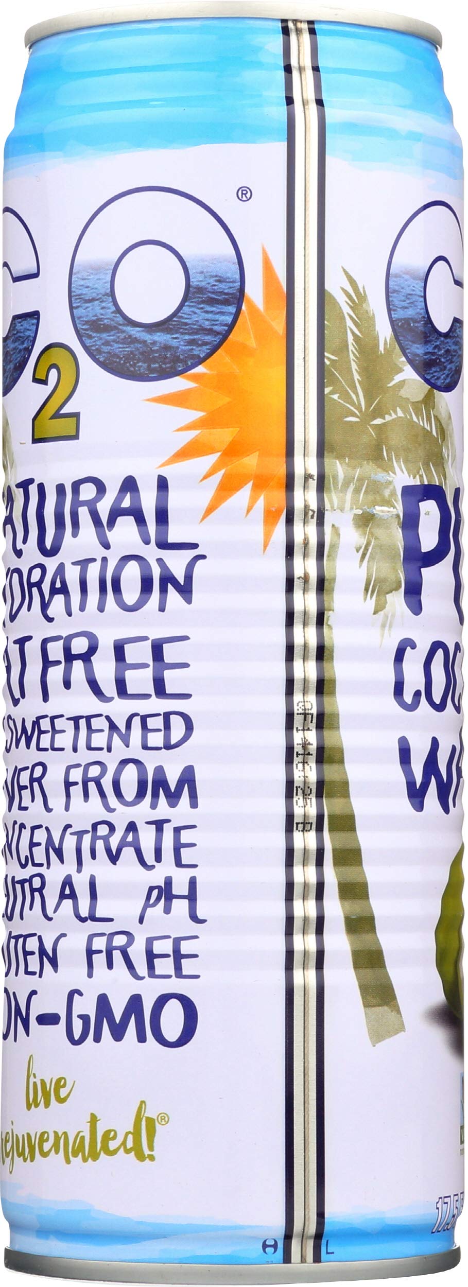 C2O Pure Coconut Water, Unsweetened, 17.5 oz