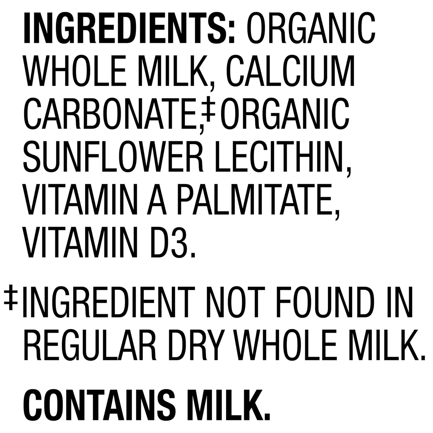 Horizon Organic Instant Dry Whole Milk Powder, 30.6 oz, USDA Organic, Non-GMO, Shelf Stable, Great for Baking, Cooking, Beverages, Emergency Storage, Pantry Essential
