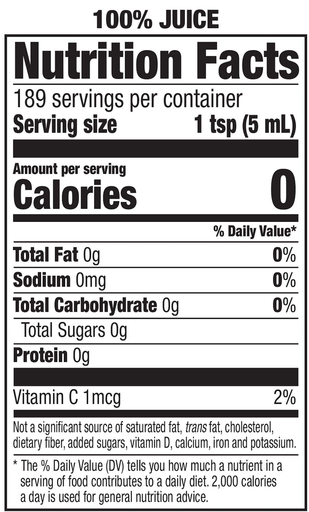 Happy Belly 100% Lemon Juice | 32 fl oz | Bottle | Pack of 4