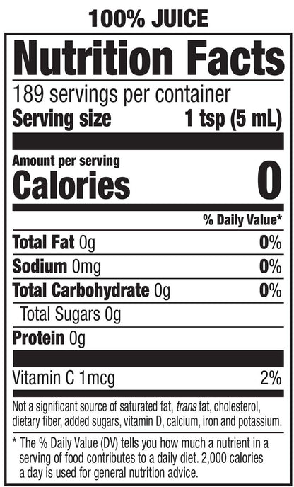 Happy Belly 100% Lemon Juice | 32 fl oz | Bottle | Pack of 4