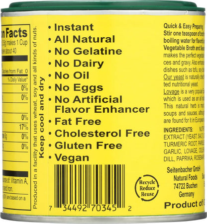 Seitenbacher Vegetable Broth and Seasoning - 5 oz. can (3-Pack)