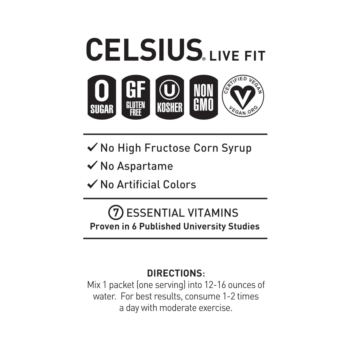 CELSIUS On The Go Cranberry Lemon, Sugar Free Energy Drink Mix (14 Sticks per Pack)