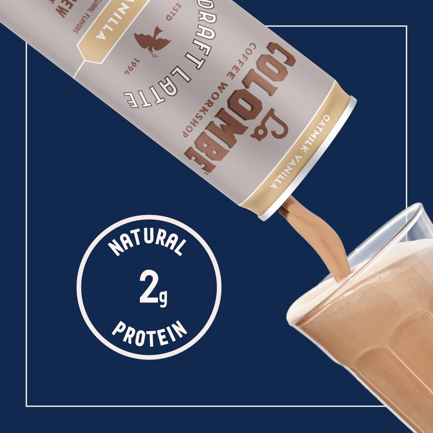 La Colombe Coffee, Oatmilk Vanilla Latte, 11 fl oz Cans (Pack of 12), Coffeehouse Quality Cold Brew, Specialty Grade Coffee Beans, Ready-to-Drink On-the-Go