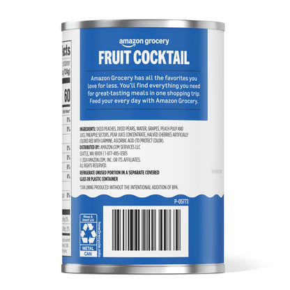 Amazon Grocery, Fruit Cocktail in Fruit Juice, 15 Oz