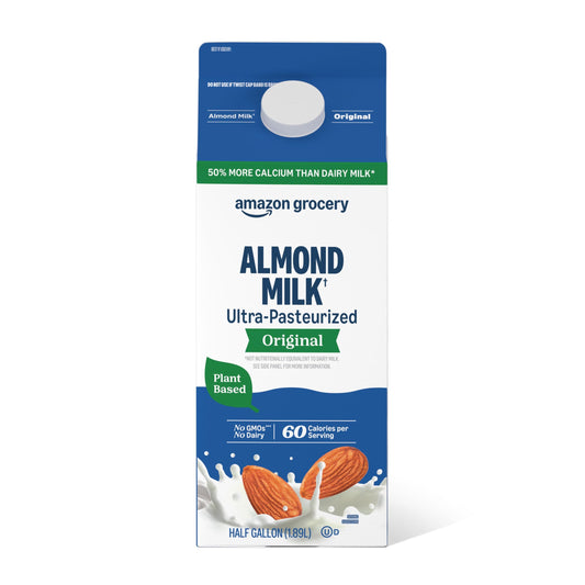 Amazon Grocery, Original Almond milk, Half Gallon, 64 Fl Oz