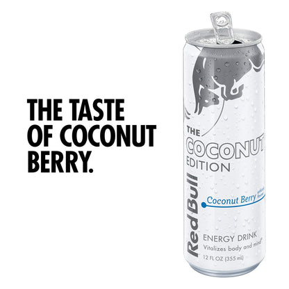 Red Bull Energy Drink Coconut Berry (24 Count) and Red Bull Sugar Free Energy Drink (24 Cans)