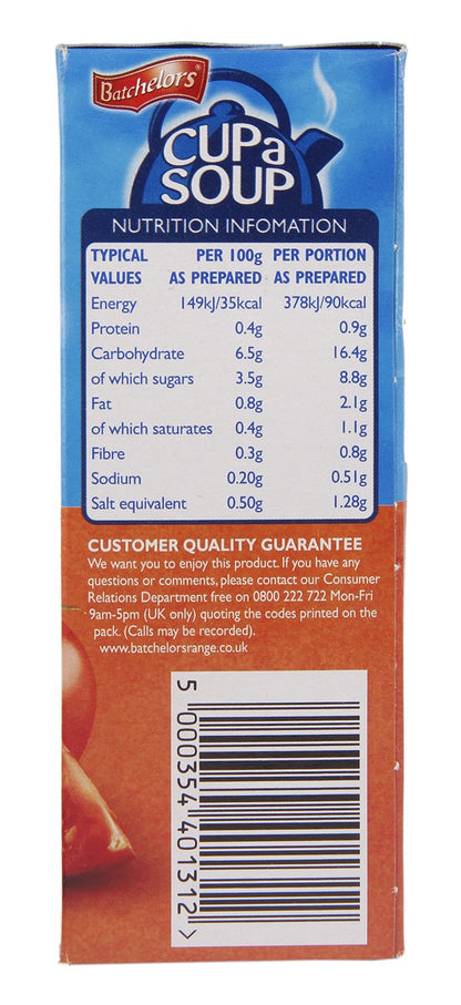 Batchelors Cup a Soup Tomato 4 Sachets 93 g (Pack of 9)